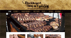 Desktop Screenshot of buckboardcatering.com