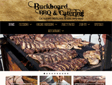 Tablet Screenshot of buckboardcatering.com